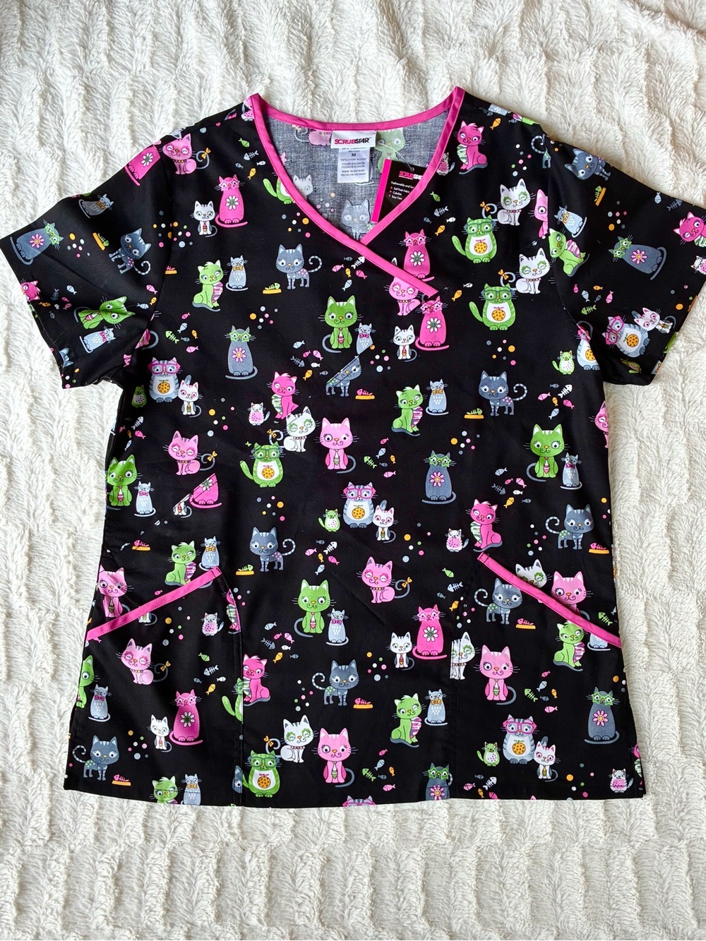 Scrubstar Cat Scrubs (M)